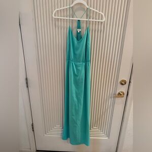 J. Crew Aqua Maxi Dress